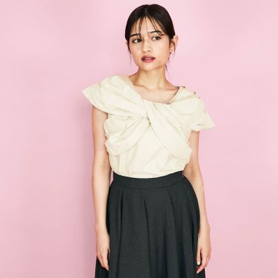 QUEENS COURT / クイーンズコート タイプライタークロスブラウス≪手洗い可能≫ タイプライタークロスブラウス≪手洗い可能≫ | QUEENS COURT