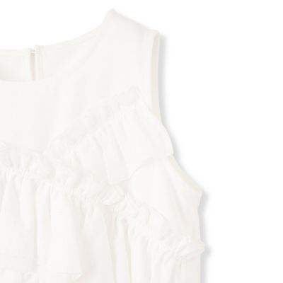 シフォンフリルノースリブラウス≪手洗い可能≫