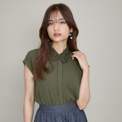 ✨KOです✨　　　23区 ブラウス  柄ブラウス フレンチスリーブ 楽天市場】フレンチスリーブ ブラウス（ブランド23区）の通販