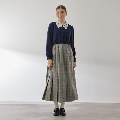 モスクレープレースカラーブラウス | QUEENS COURT（Women