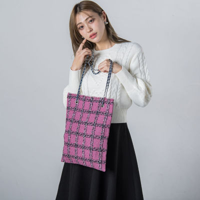 チェックツイードトートバッグ | QUEENS COURT（Women）/クイーンズ