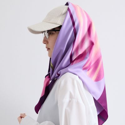 フラワーアートスカーフ