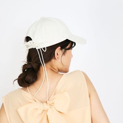 【Ｃａｓｓｅｌｉｎｉ】バックコードリボンキャップ
