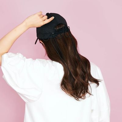 【Ｃａｓｓｅｌｉｎｉ】バックコードリボンキャップ