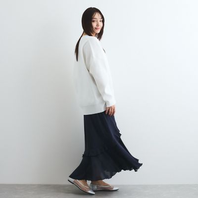 チュールレースパンプス