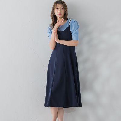 大きいサイズ】パールキャミワンピース≪手洗い可能≫ | QUEENS