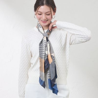 カラーブロックジオメトリックスカーフ | AMACA (Women)/アマカ | 三越