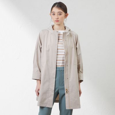 ＜AMACA (Women)＞【花粉防止・撥水機能付き】【Ａｎｎｉｖｅｒｓａｒｙ　Ｐｉｅｃｅ】ポランガードスタンドカラーコート