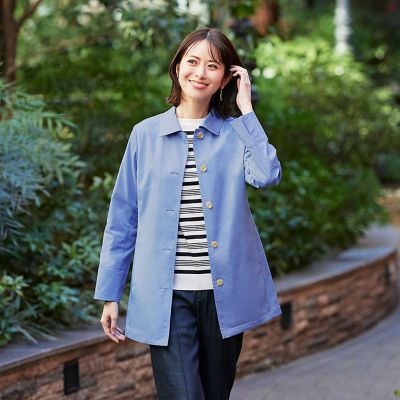 ＜AMACA (Women)＞【花粉防止・撥水機能付き】【Ａｎｎｉｖｅｒｓａｒｙ　Ｐｉｅｃｅ】ポランガード３ＷＡＹステンカラーコート