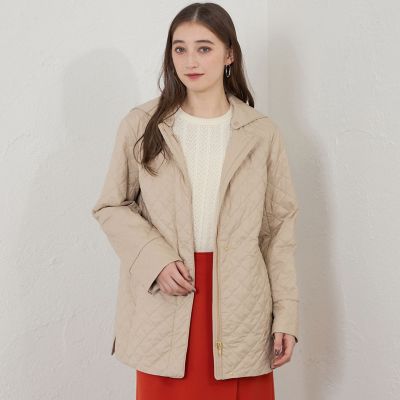 ＜AMACA (Women)＞キルトミドルコート