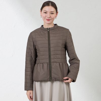 y*3様 アマカ美品一度きりキルトコートサンヨー38 キルトミドルコート