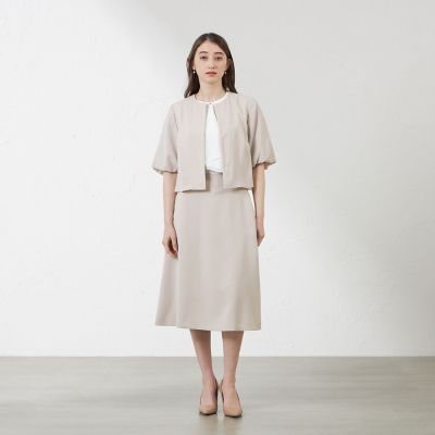 ベージュ バルーンスリーブ ジャケット バルーンスリーブ ジャケットの通販 by ♡ただいま発送お休み中♡｜ラクマ