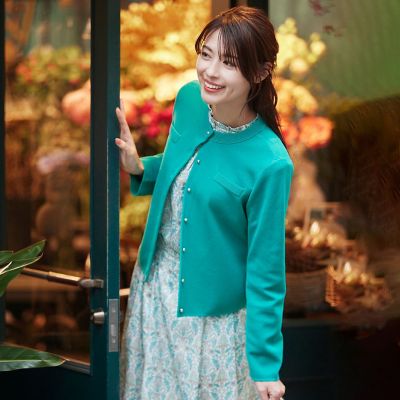 Anniversary piece】シルクミックスニットジャケット