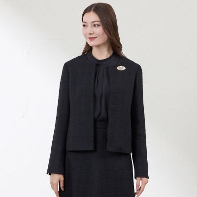 ＜AMACA (Women)＞【Ａｎｎｉｖｅｒｓａｒｙ　Ｐｉｅｃｅ】【尾州素材】ツイードジャケット