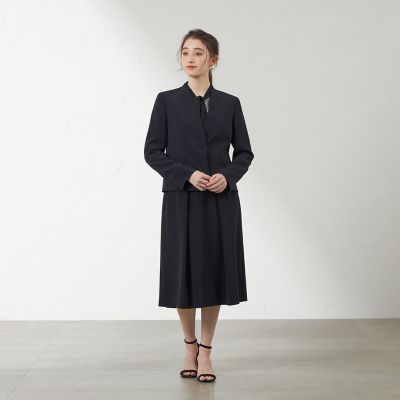 トリアセテートコンパクトノーカラージャケット | AMACA (Women