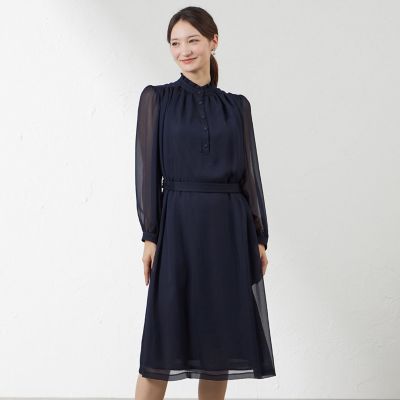 ＜AMACA (Women)＞ヴィンテージジョーゼットワンピース