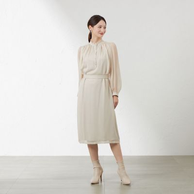 【新品タグ付き】AMACA アマカ　ジョーゼットワンピース　38 ヴィンテージジョーゼットワンピース | AMACA (Women)/アマカ | 三越