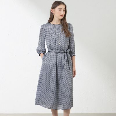 ＜AMACA (Women)＞アバカスドットプリントワンピース