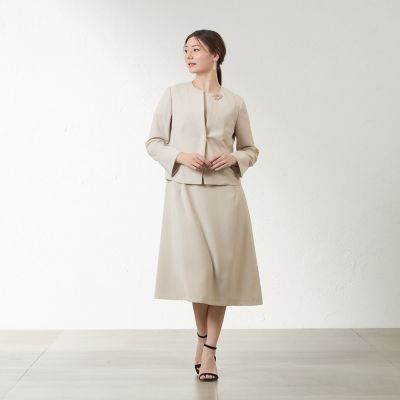 リネンライク フィットアンドフレアワンピース | AMACA (Women)/アマカ