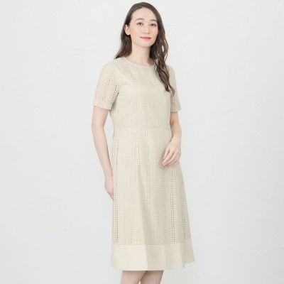 ＜AMACA (Women)＞ＴＥＸＢＲＩＤ（Ｒ）トリコットレースコンビワンピース