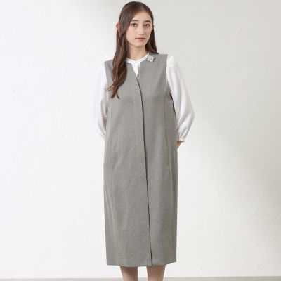 ＜AMACA (Women)＞キーネックジャンパードレス