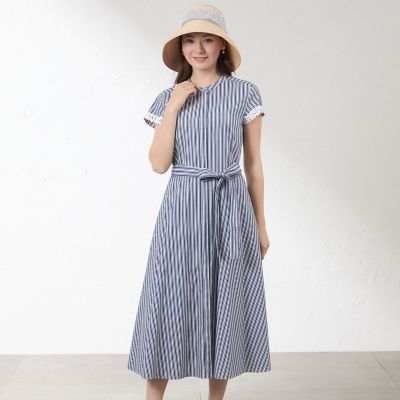 ３連休セール❗️mannine マンナイン　シャツワンピース　白 スタンドシャツワンピース | mannine (Women/大きいサイズ)/マンナイン