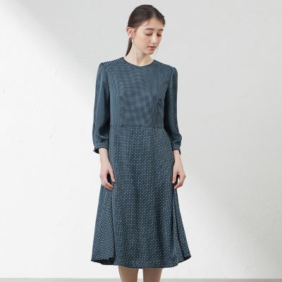 ＜AMACA (Women)＞ダイヤドットプリントワンピース