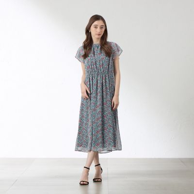 グリーンボタニカル シフォンワンピース | AMACA (Women)/アマカ