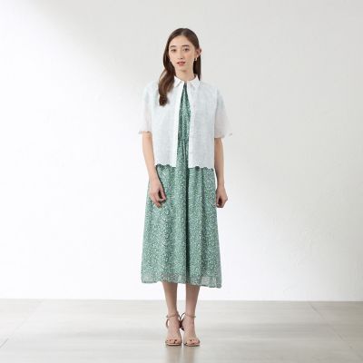 グリーンボタニカル シフォンワンピース | AMACA (Women)/アマカ