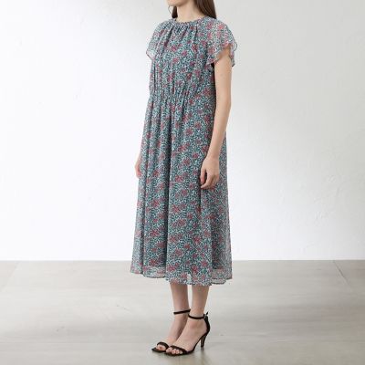 グリーンボタニカル シフォンワンピース | AMACA (Women)/アマカ