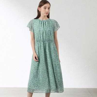 グリーンボタニカル シフォンワンピース | AMACA (Women)/アマカ