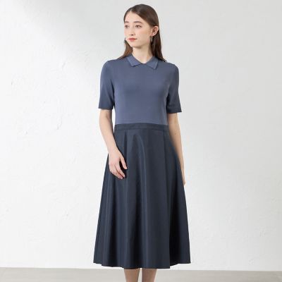 ＜AMACA (Women)＞布帛コンビニットワンピース