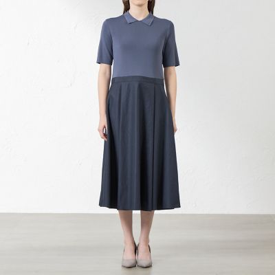 布帛コンビニットワンピース | AMACA (Women)/アマカ | 三越伊勢丹