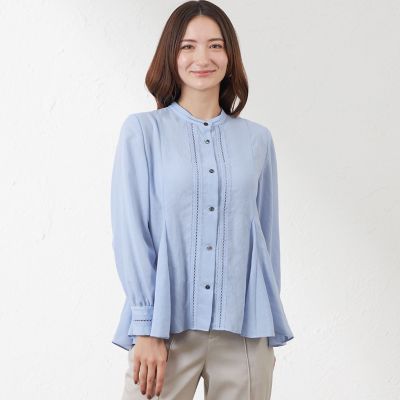 ＜AMACA (Women)＞【Ａｎｎｉｖｅｒｓａｒｙ　Ｐｉｅｃｅ】アルチザン　フレアブラウス