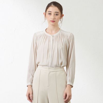 ＜AMACA (Women)＞割繊デシンブラウス