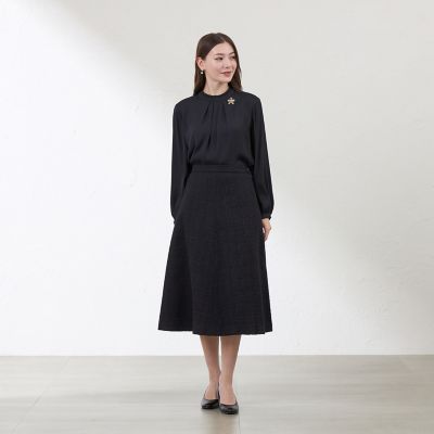 バックサテンジョーゼットブラウス | AMACA (Women)/アマカ | 三越