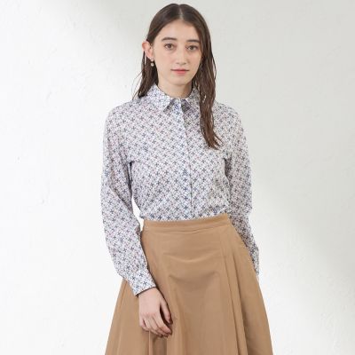 LIBERTY】Ribbon Medallion タナローンシャツ
