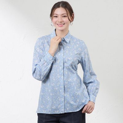 ＜AMACA (Women)＞【ＬＩＢＥＲＴＹ】Ｃａｐｅｌ　Ｐｅｐｐｅｒ　タナローンブラウス