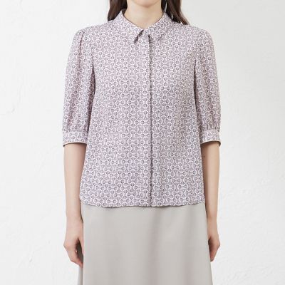 ビットプリント幾何ブラウス | AMACA (Women)/アマカ | 三越伊勢丹