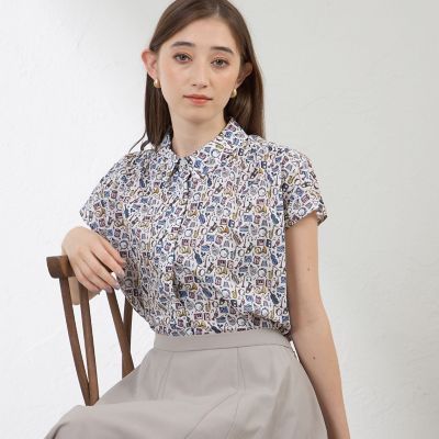 ＜AMACA (Women)＞【ＬＩＢＥＲＴＹ】タナローンシャツブラウス　ｍｉｌｅｓ（マイルズ）