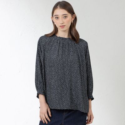 割繊デシン ギャザーブラウス | AMACA (Women)/アマカ | 三越伊勢丹