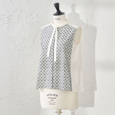 ＜AMACA (Women)＞【ＷＥＢ・一部店舗限定】【ＡＴＥＬＩＥＲ　ＣＯＬＬＥＣＴＩＯＮ】　ＬＩＢＥＲＴＹ刺繍パレットデシンブラウス