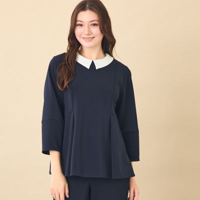 ＜AMACA (Women)＞【ＡＭＡＣＡ　ＴＨＥ　ＥＤＩＴＩＯＮ】２ＷＡＹポンチブラウス