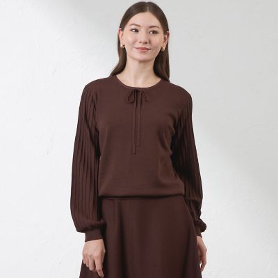 ＜AMACA (Women)＞リボンタイニット