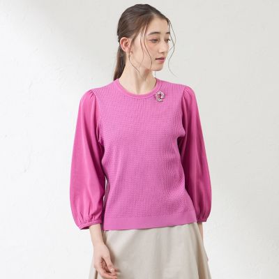 ＜AMACA (Women)＞異素材コンビニット