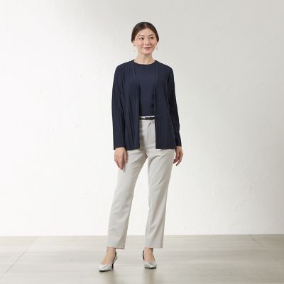 ドライレーヨンストレッチ 着流しカーディガン | AMACA (Women)/アマカ