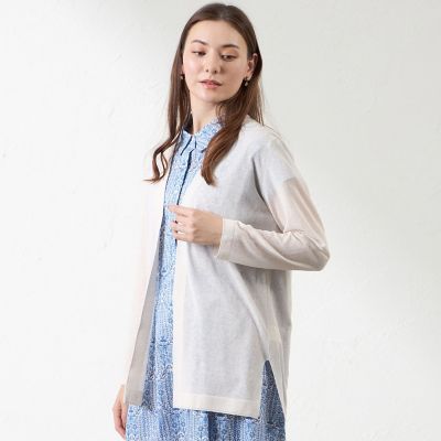 ＜AMACA (Women)＞ナチュラルミックスカーディガン