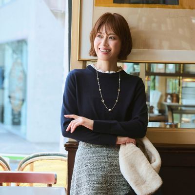 レース襟ニット | AMACA (Women)/アマカ | 三越伊勢丹オンラインストア