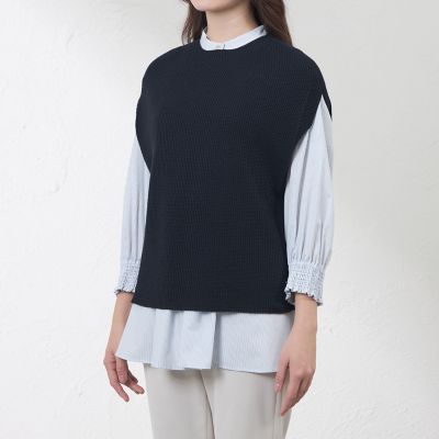 カノコ柄ニットベスト | AMACA (Women)/アマカ | 三越伊勢丹オンライン