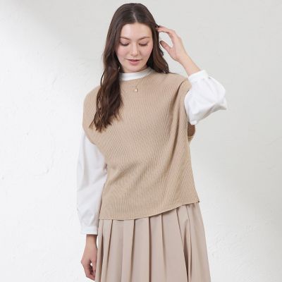 カノコ柄ニットベスト | AMACA (Women)/アマカ | 三越伊勢丹オンライン